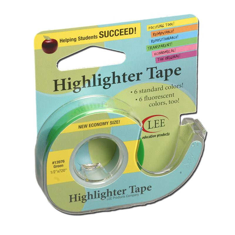 REMOVABLE HIGHLIGHTER TAPE GREEN