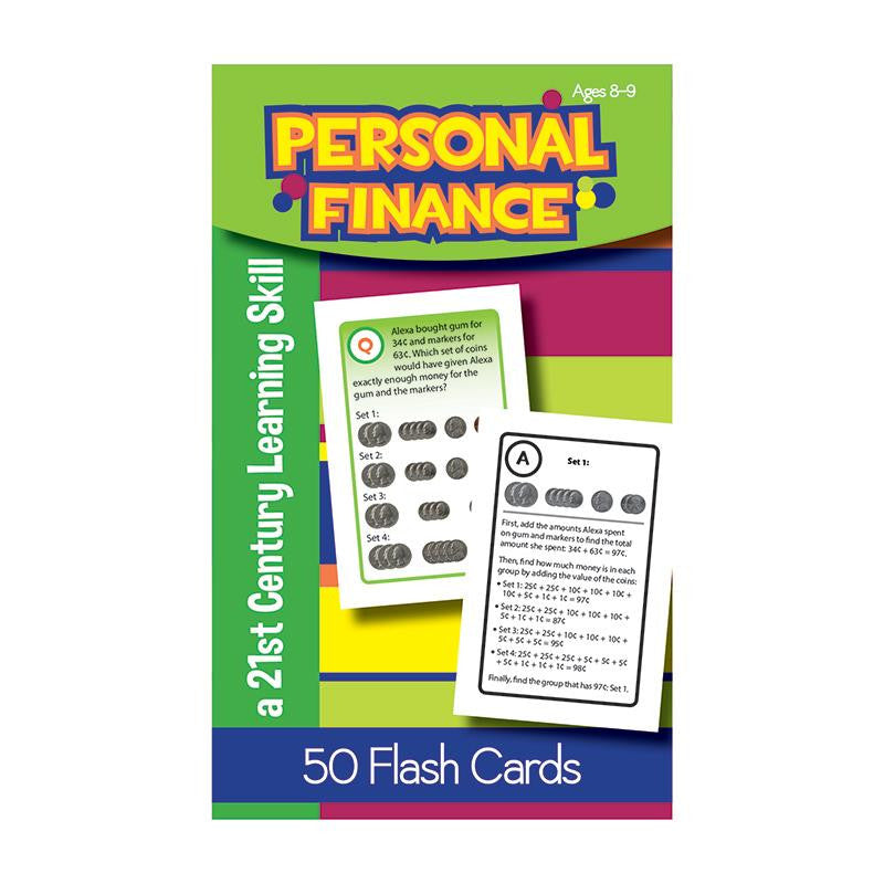 PERSONAL FINANCE FLASH CARDS GR 3