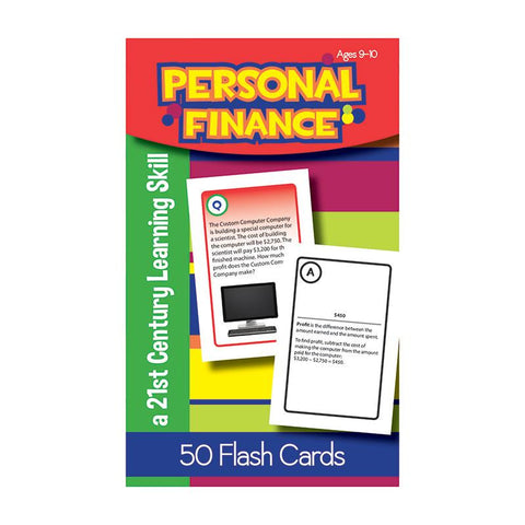 PERSONAL FINANCE FLASH CARDS GR 4