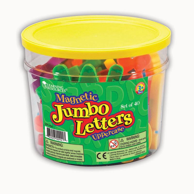 JUMBO MAGNETIC LETTERS 40-PK