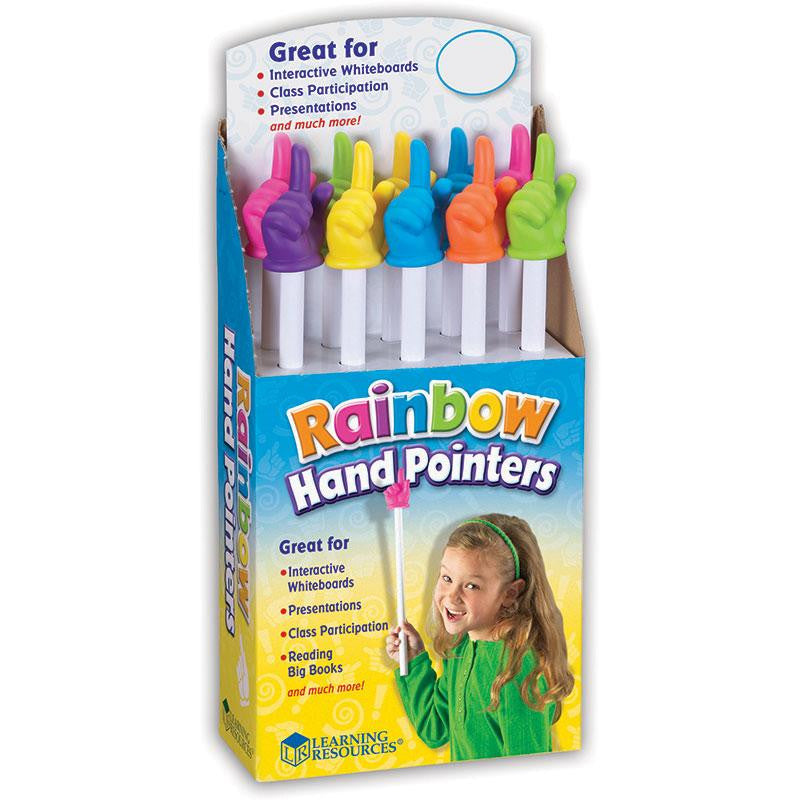 RAINBOW HAND POINTERS 10-SET POP