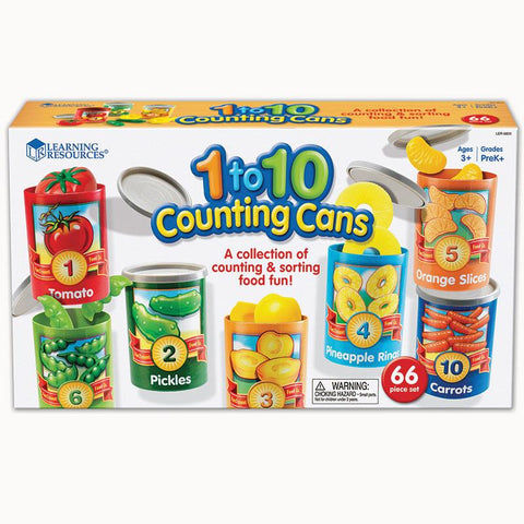 1 TO 10 COUNTING CANS