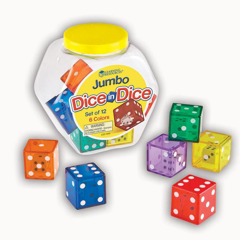 JUMBO DICE IN DICE SET OF 12