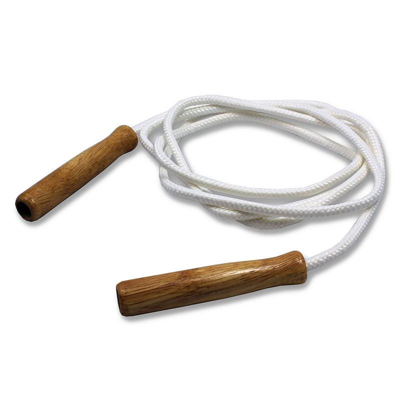 JUMP ROPE COTTON 7WOOD HANDLE