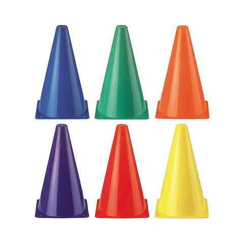 RAINBOW CONES SET OF 6