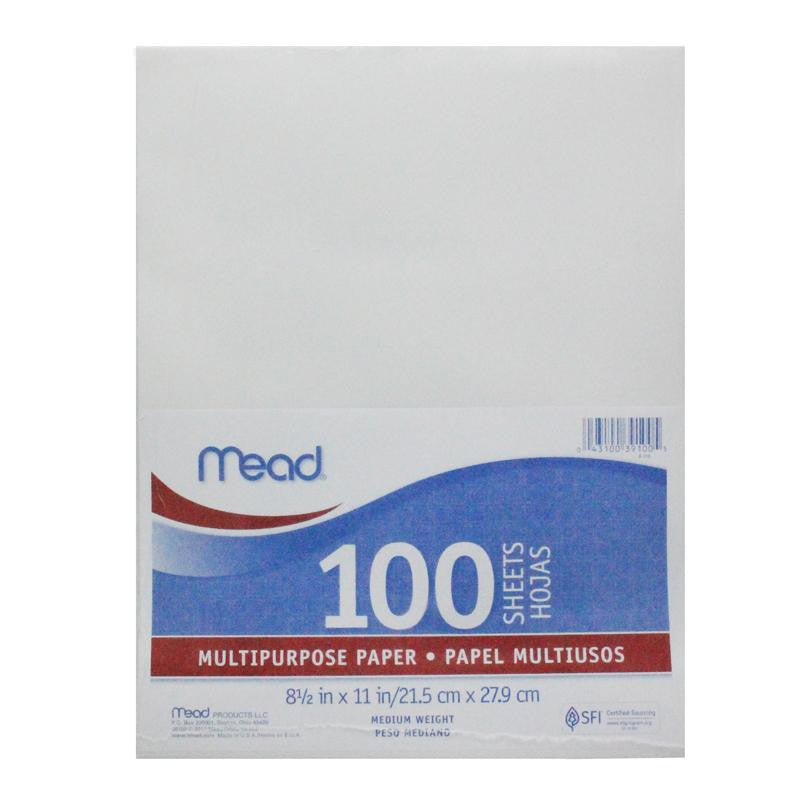 MULTIPURPOSE PAPER 8.5X11 100SHTS