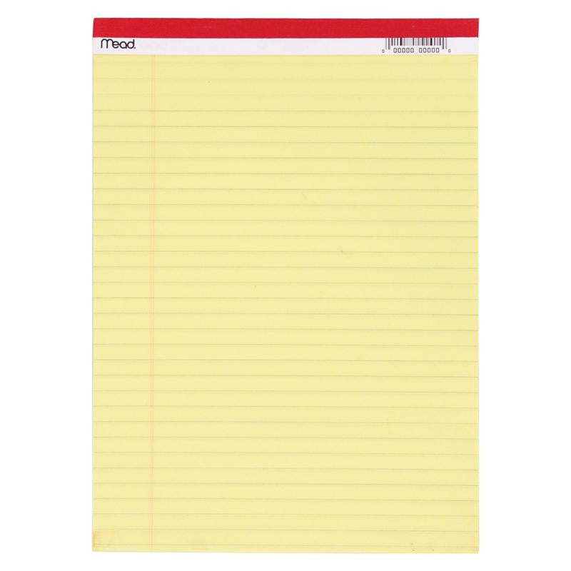 LEGAL PAD 8.5X11.75 50 CT CANARY