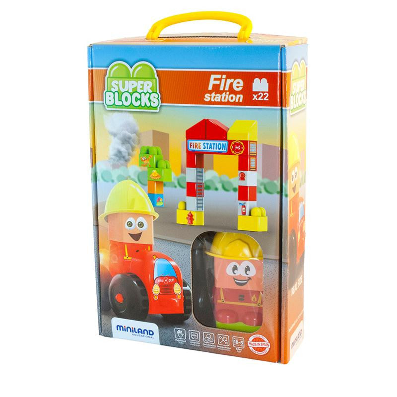 SUPER BLOCKS FIRE STATION SET