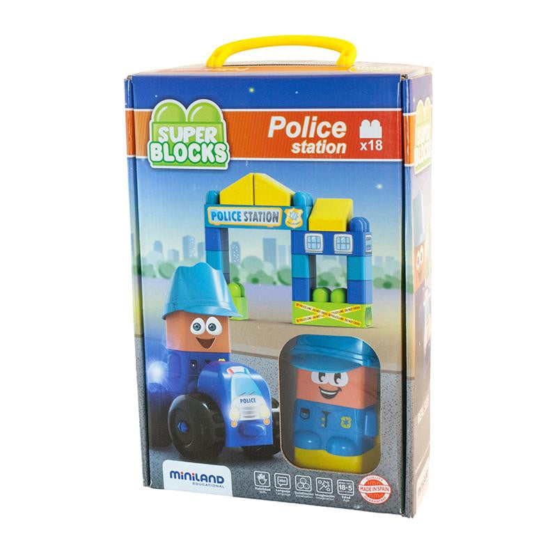 SUPER BLOCKS POLICE STATION SET