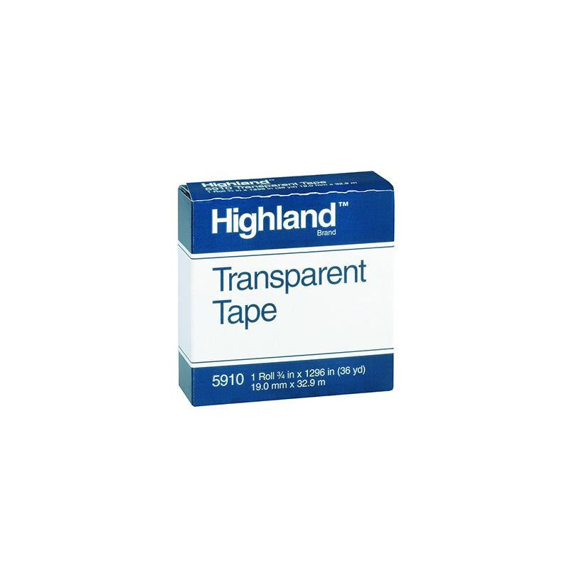 TAPE HIGHLAND TRANSPARENT 3-4X1296