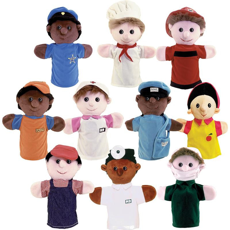 COMMUNITY HELPER PUPPETS SET OF 10