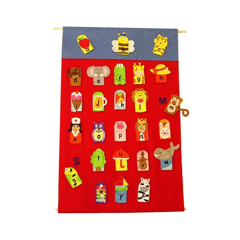 ALPHABET FINGER PUPPETS & WALL