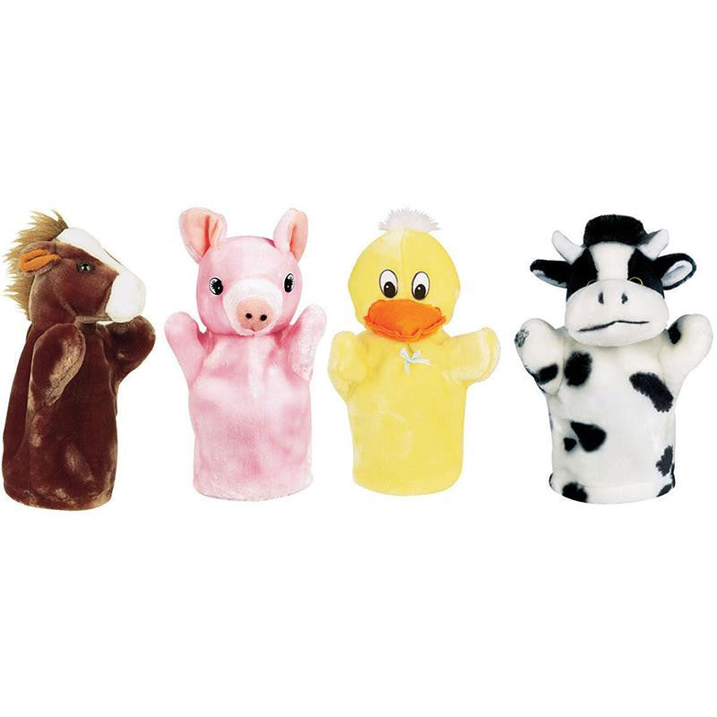 FARM PUPPET SET I INCLUDES DUCK PIG