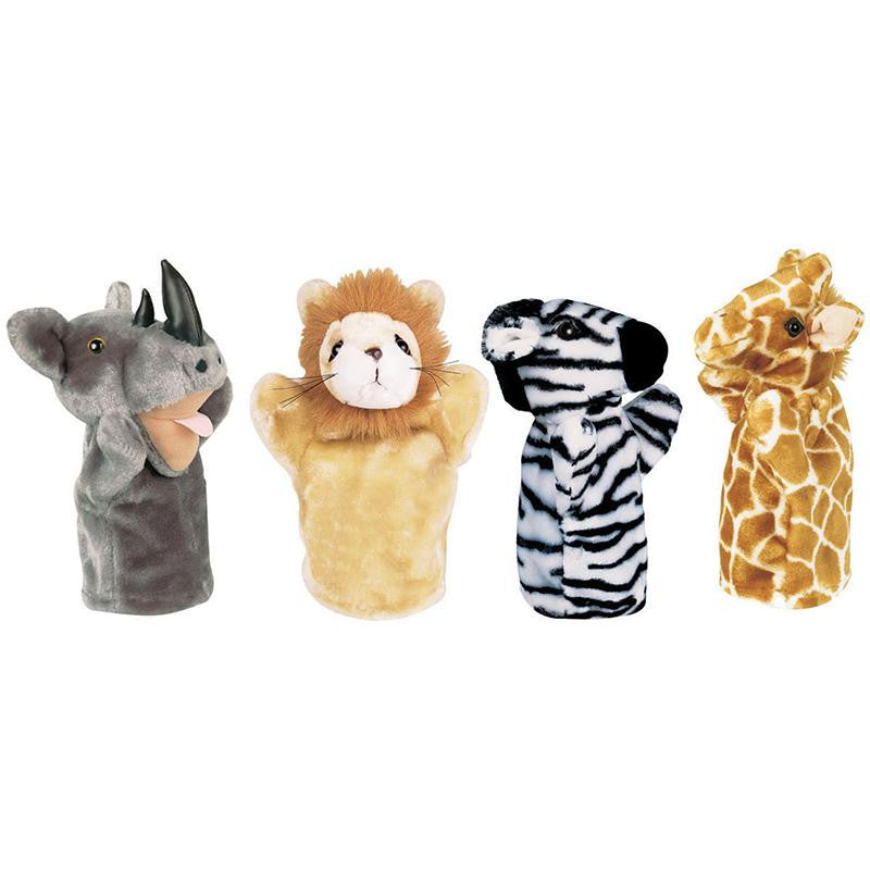 ZOO PUPPET SET I INCLUDES RHINO