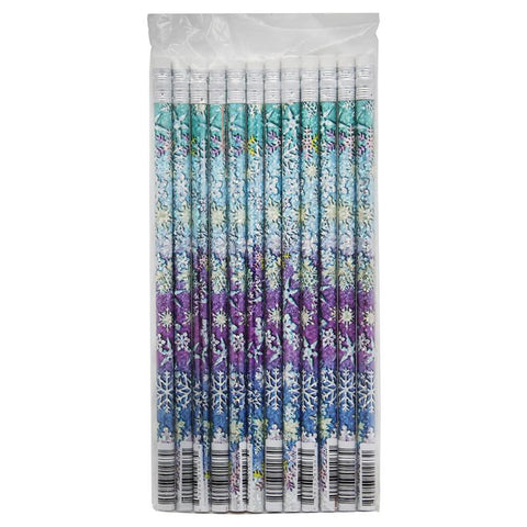 SNOWFLAKE GLITTERS 12PK