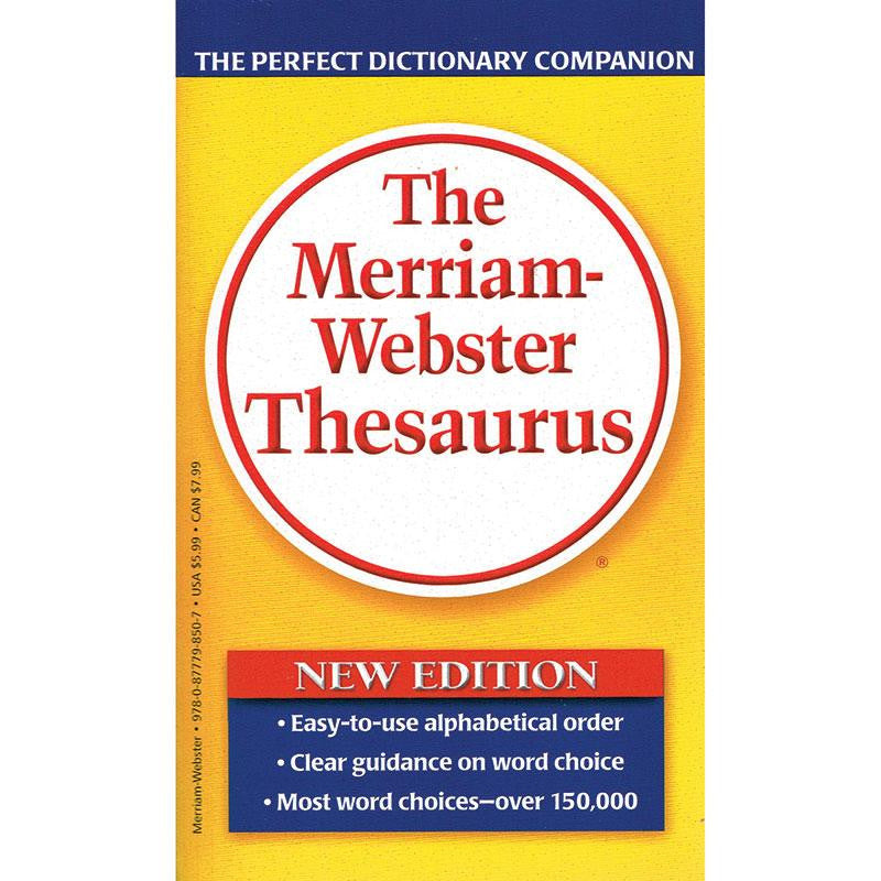 MERRIAM WEBSTERS THESAURUS PAPERBCK