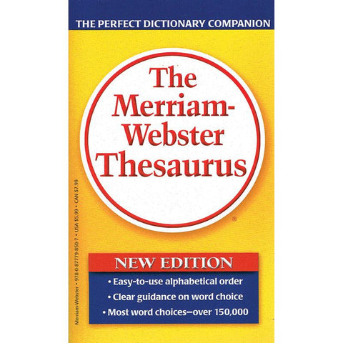 MERRIAM WEBSTERS THESAURUS PAPERBCK