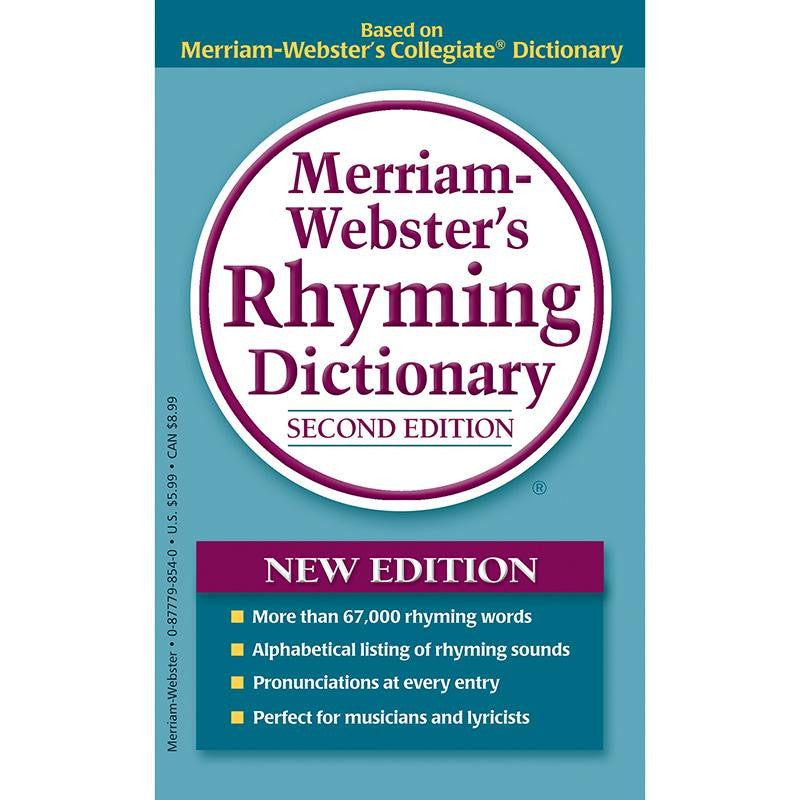 MERRIAM WEBSTER RHYMING DICTIONARY