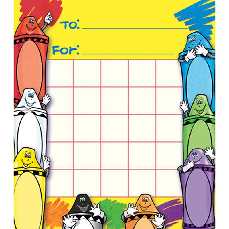 CRAYONS MOTIVATIONAL CHARTS