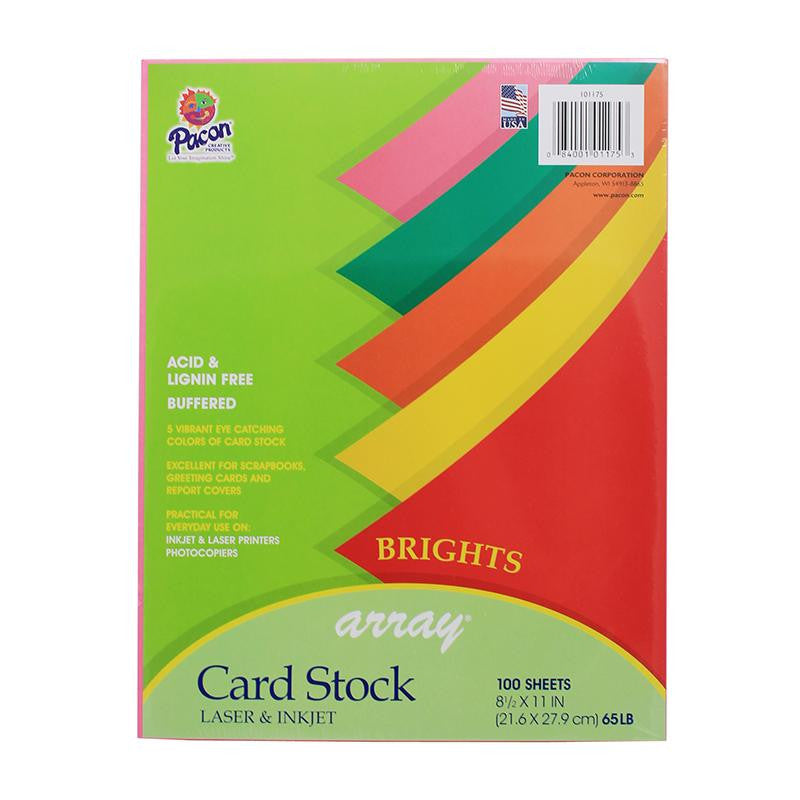 ARRAY CARD STOCK BRIGHTS ASSORTED