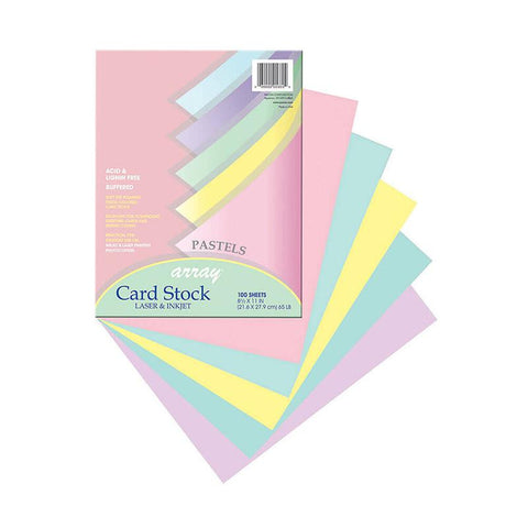 ARRAY CARD STOCK PASTEL 100 SHT 5