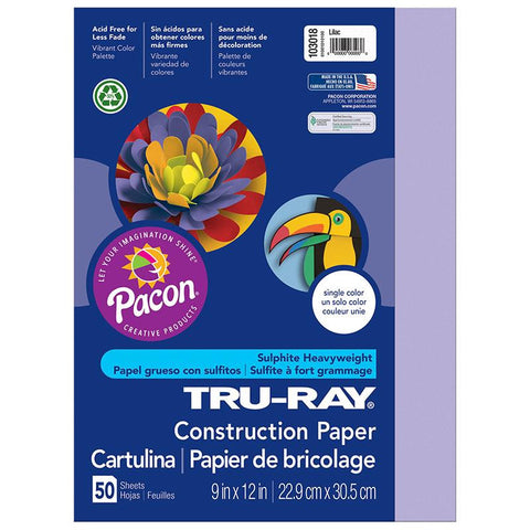 TRU RAY 9 X 12 LILAC 50 SHT