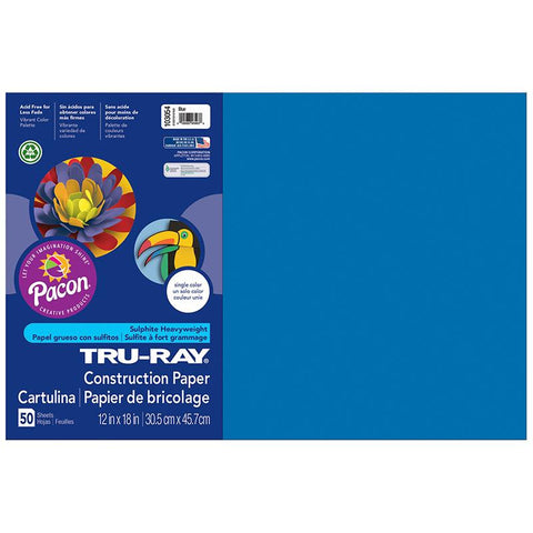 TRU RAY 12 X 18 BLUE 50 SHT