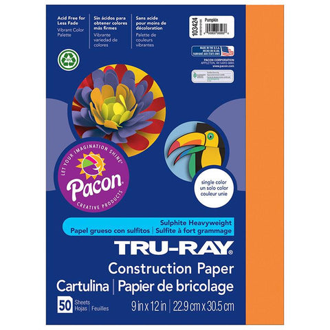 TRU RAY 9 X 12 PUMPKIN 50 SHT