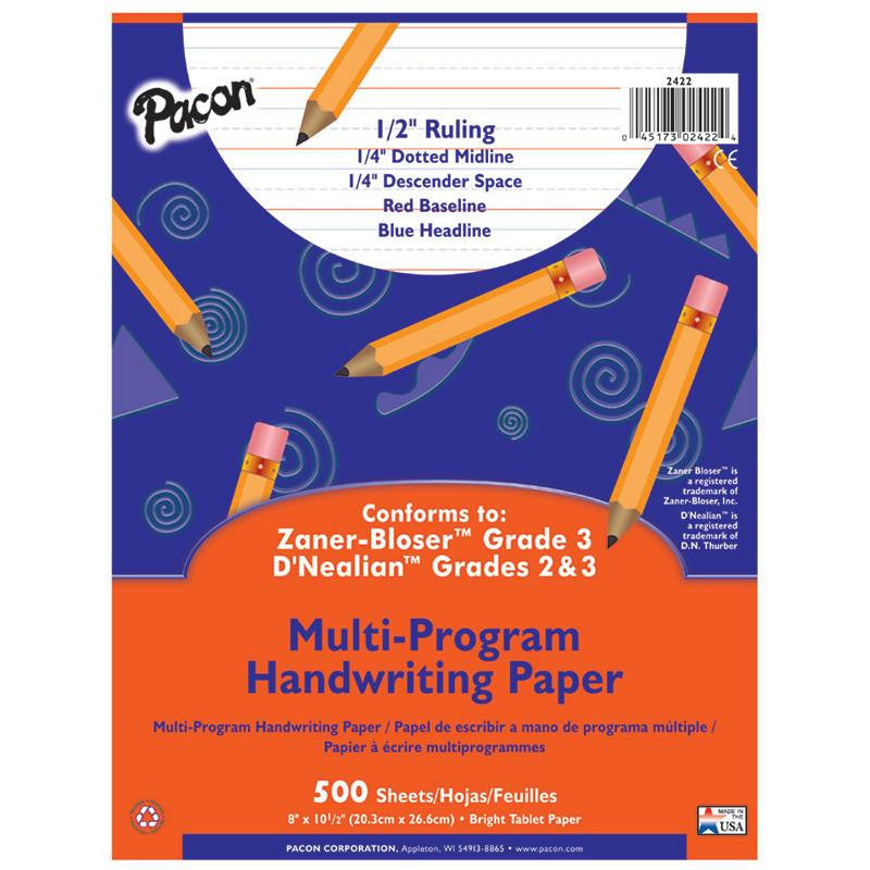 WRITING PAPER 500 SHT 8X10.5 1-2 IN