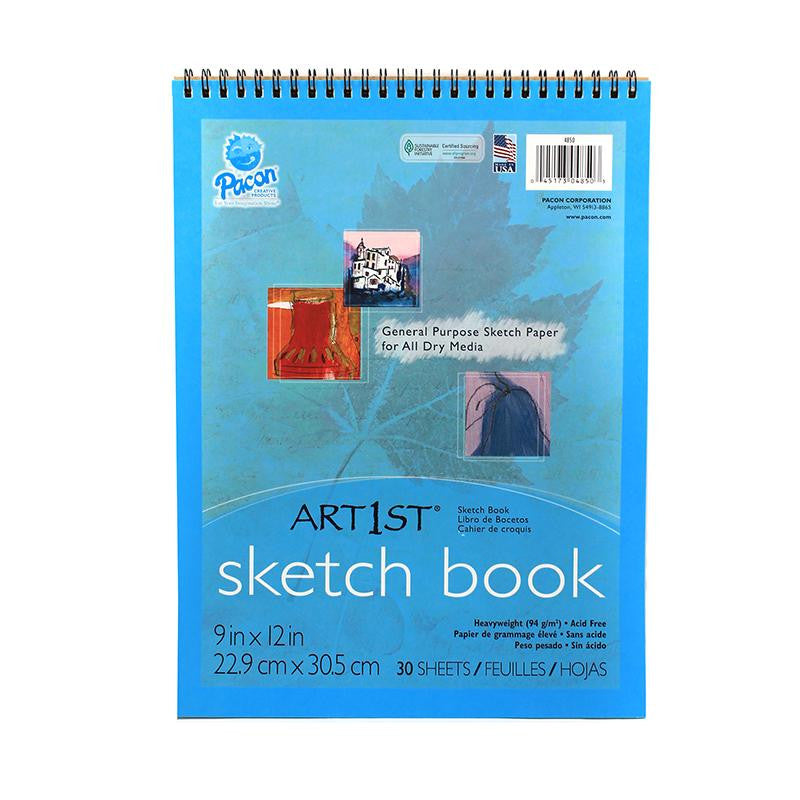 ART1ST SKETCH BOOK 9X12 30 SHT WHT