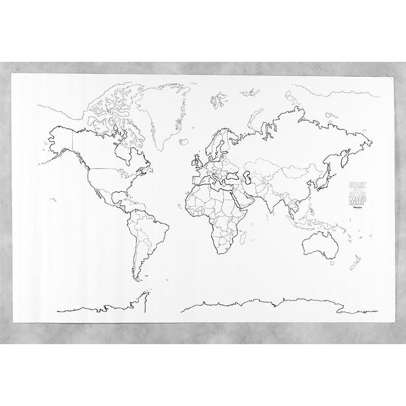 GIANT WORLD MAP 48IN X 72IN