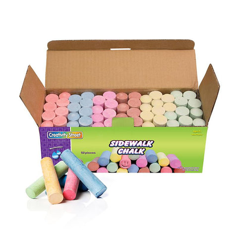 SIDEWALK CHALK 52 PCS ASSRTD COLORS