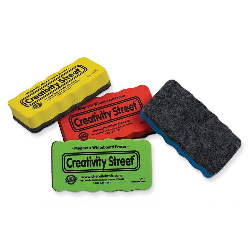 MAGNETIC FOAM ERASERS 4PK