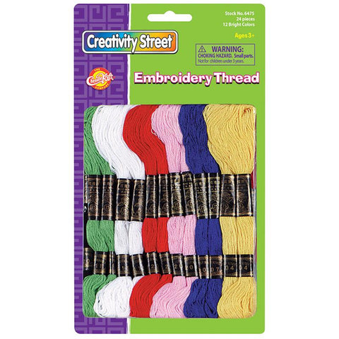 EMBROIDERY THREAD 12 ASSRTD COLORS