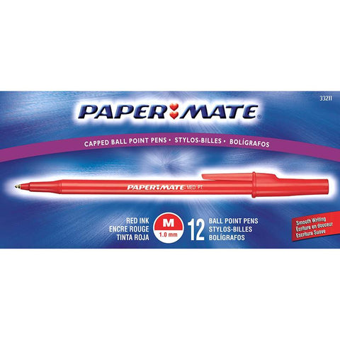 PAPERMATE BALLPOINT PEN MEDIUM 12PK