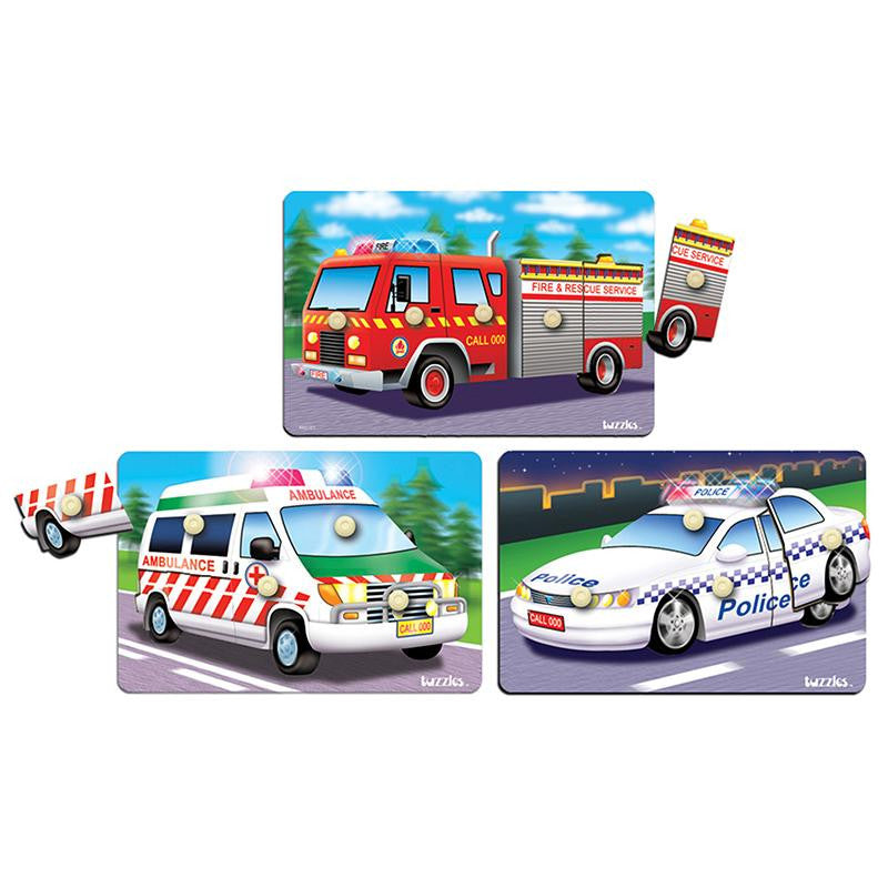 EMERGENCY RESPONSE VEHICLES 3-SET