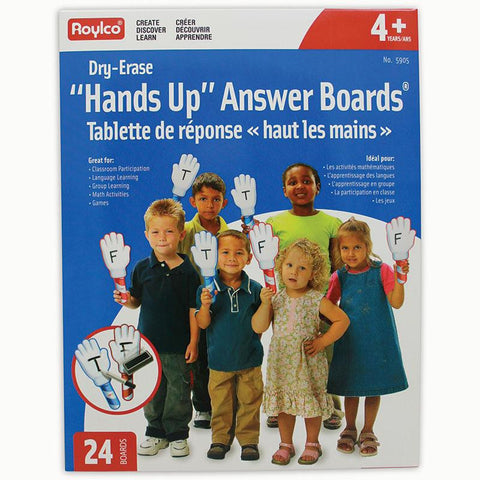 HANDS UP DRY ERASE ANSWER BOARDS