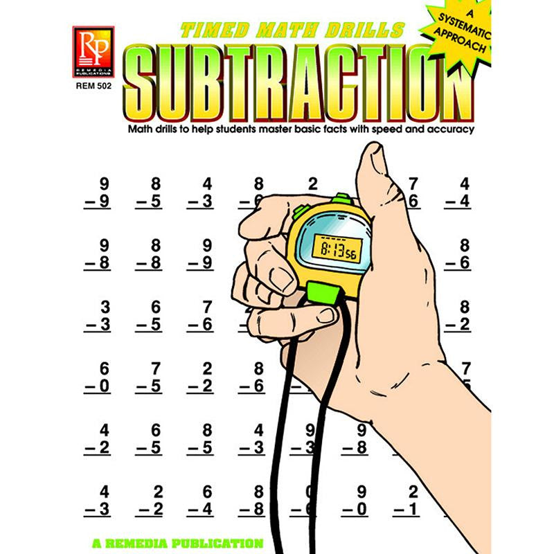 TIMED MATH FACTS SUBTRACTION