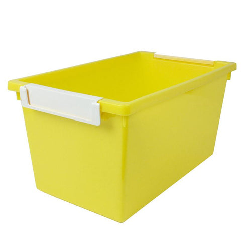 5QT YELLOW TATTLE TRAY W LABEL HOLD