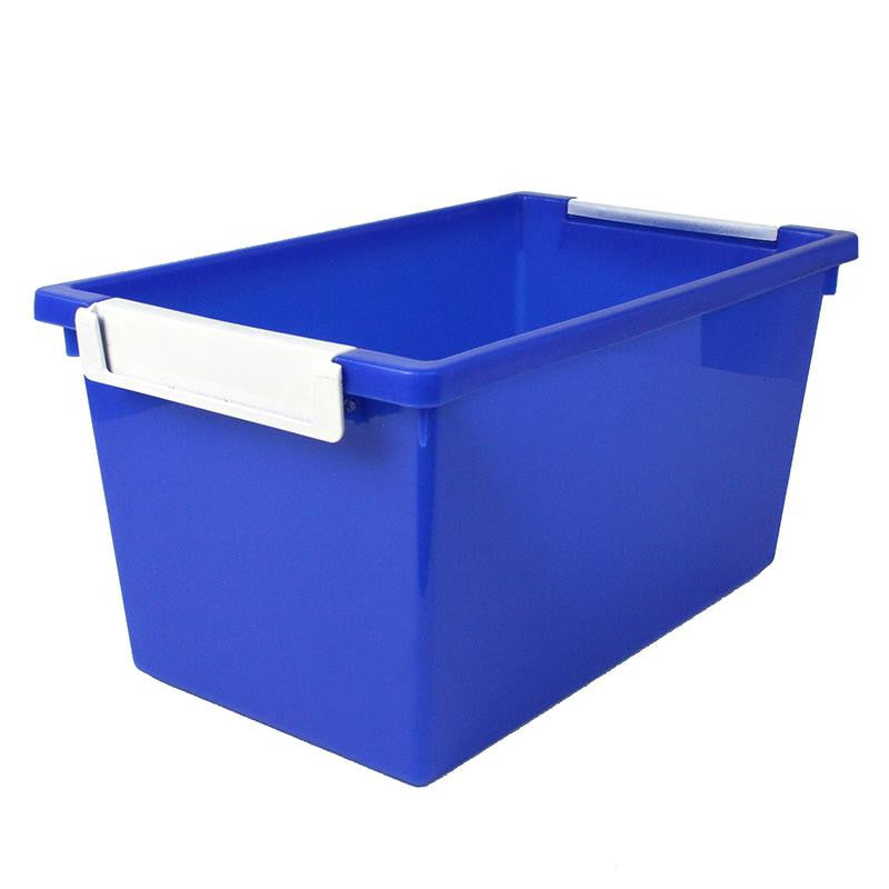 5QT BLUE TATTLE TRAY W LABEL HOLDER