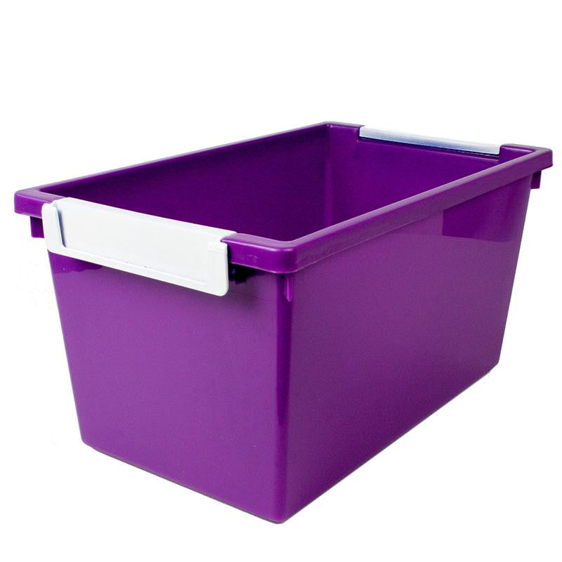 5QT PURPLE TATTLE TRAY W LABEL HOLD