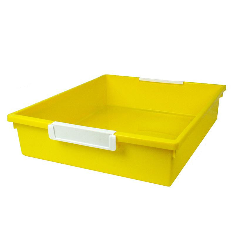 6QT YELLOW TATTLE TRAY WLABEL HOLD