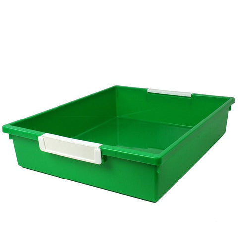 6 QT GREEN TATTLE TRAY W LABEL HOLD