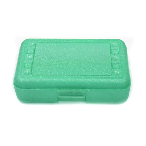 PENCIL BOX LIME SPARKLE