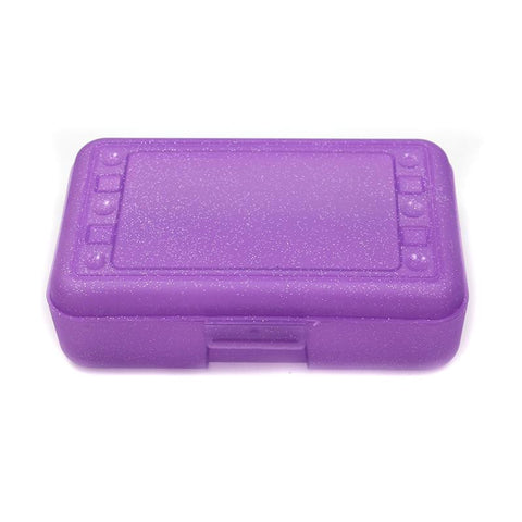 PENCIL BOX PURPLE SPARKLE