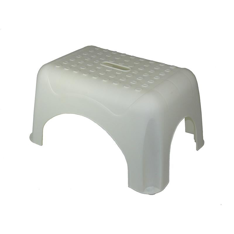 STEP STOOL WHITE 17.5X12.25X9.25