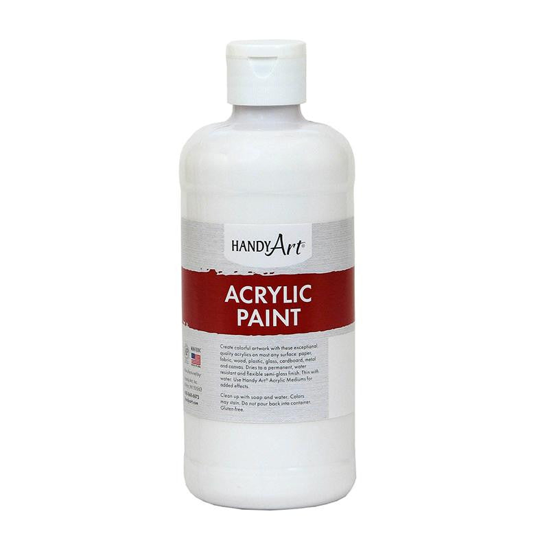 ACRYLIC PAINT 16 OZ BLOCKOUT WHITE