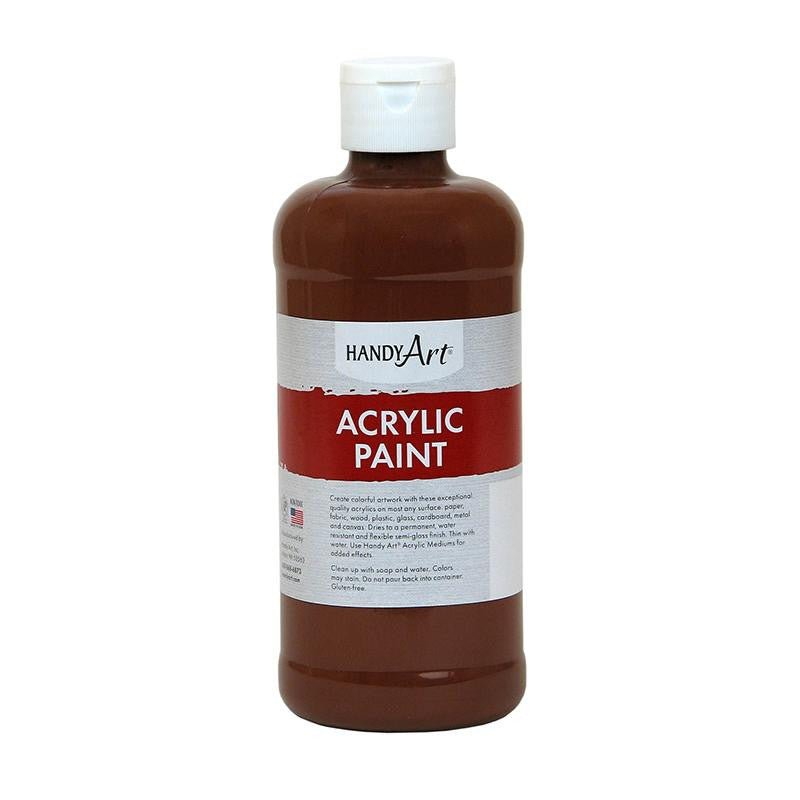 ACRYLIC PAINT 16 OZ BURNT SIENNA