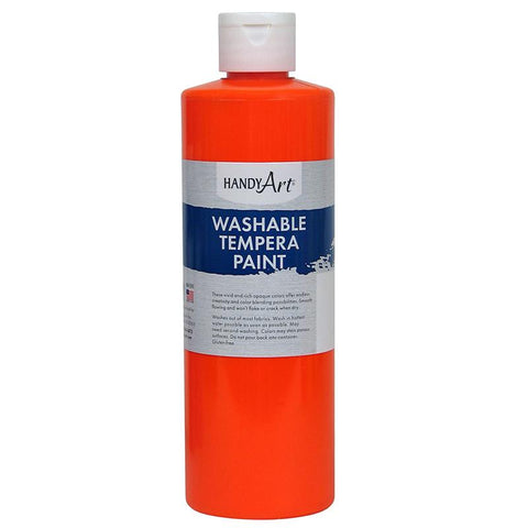 FLUORESCENT ORANGE TEMPERA PAINT