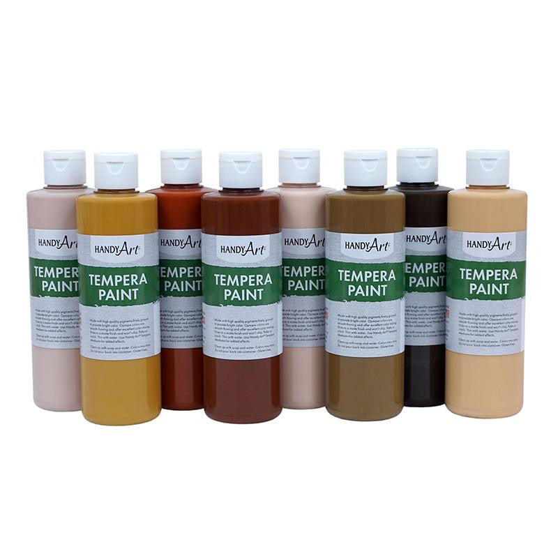 HANDY ART TEMPERA PAINT 8OZ 8 SET